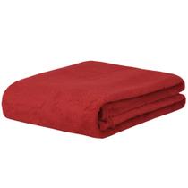 Manta Cobertor Coral Fleece Casal Microfibra Lisa Vermelho 180x200cm 170g/m² Realce Premium Sultan