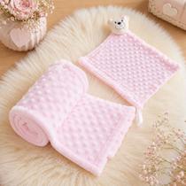 Manta Cobertor de Bebê com Naninha Para Menina Menino Infantil Mantinha Premium 02 Peças Manta Cobertor de Bebê com Naninha Para Menina Menino Infantil Mantinha Premium 02 Peças