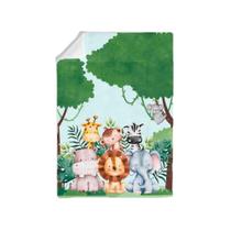 Manta Cobertor De Bebê Estampada 1,80 x 1m Menina e Menino Cobertinha De Berço - 014