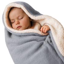 Manta Cobertor de Bebê Soft Sherpa Edredom Dupla Face Infantil