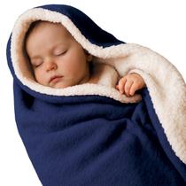 Manta Cobertor de Bebê Soft Sherpa Edredom Dupla Face Infantil