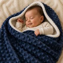 Manta Cobertor Dupla Face para Bebê - Soft Pipoquinha e Sherpa - Toque Suave e Delicado Cor:Azul Manta Cobertor Dupla Face para Bebê - Soft Pipoquinha e Sherpa - Toque Suave e Delicado Cor:Azul