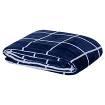 Manta Cobertor Flannel Austin Solteiro Grid 2,20m x 1,50m