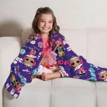 Manta Cobertor Infantil LOL Fleece Personagens Lepper Macia