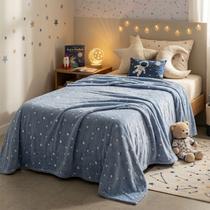 Manta Cobertor Infantil Menino e Menina Brilha Escuro 2,00x1,50m Flannel Macia Aconchegante Confortável Luxo