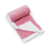 Manta Cobertor Infantil Pipoquinha Corações Sherpa Dupla Face