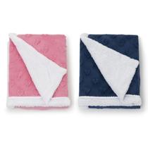 Manta Cobertor Infantil Pipoquinha Corações Sherpa - Loani