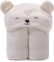 Manta Cobertor Mami Bichuus Microfibra com Capuz 1,10x85 - Urso Bege