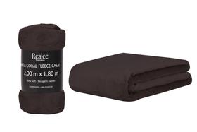 Manta Cobertor Micro Casal 200x180 Soft Não Alérgica Marrom