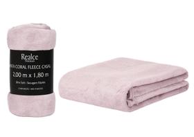 Manta Cobertor Micro Casal 200x180 Soft Não Alérgica Rosa
