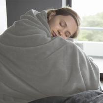 Manta Cobertor Microfibra Casal Anti Alergico 2,00m x 1,80m - PRONTA ENTREGA - CINZA