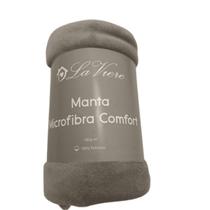 Manta Cobertor Microfibra Comfort Macia Lisa Solteiro 1,50x2,20m