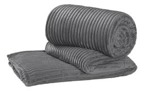 Manta Cobertor Microfibra Flannel Queen (2.20m x 2.40m) Cinza Platinum - Burdays Manta Cobertor Microfibra Flannel Queen (2.20m x 2.40m) Cinza Platinum - Burdays