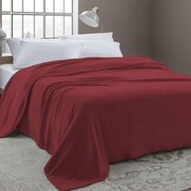 Manta Cobertor Microfibra Soft Veludo Lisa Vermelho 1,80x2,00 mts