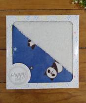 Manta Cobertor para Bebê Microfibra com Sherpa AZUL PANDA 1 Peça Manta Cobertor para Bebê Microfibra com Sherpa AZUL PANDA 1 Peça