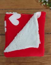 Manta Cobertor para Bebê Microfibra com Sherpa CORAÇÃO VERMELHO 1 Peça Manta Cobertor para Bebê Microfibra com Sherpa CORAÇÃO VERMELHO 1 Peça
