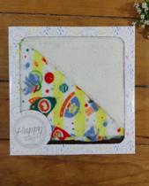 Manta Cobertor para Bebê Microfibra com Sherpa FOGUETE AMARELO 1 Peça Manta Cobertor para Bebê Microfibra com Sherpa FOGUETE AMARELO 1 Peça