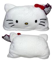 Manta Cobertor Para Criança Com Capuz Inverno Personagem Do Desenho Infantil Gata Gatinha Hello Kitty Branco Licenciado Sanrio