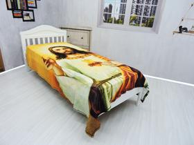 Manta Cobertor Religioso Solteiro Ultra Soft Macia