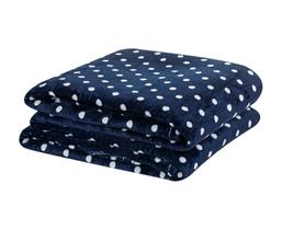 Manta Cobertor Solteiro Flannel Soft Estampa Petit Poá 1,50X2,20m