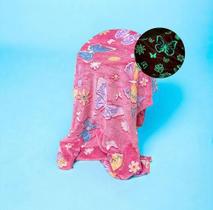 Manta Cobertor Solteiro Infantil Brilha No Escuro 1,80 x 2,00m - Arco Iris