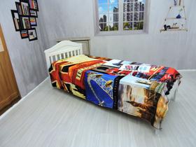 Manta Cobertor Solteiro Ultrasoft Inverno Londres Infantil Manta Cobertor Solteiro Ultrasoft Inverno Londres Infantil