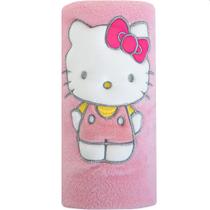 Manta com Aplique Flannel Fleece Turma da Hello Kitty 100x75 - Bene Casa