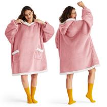 Manta com capuz Bedsure Mellow Rose para adultos e crianças