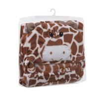 MANTA COM CAPUZ GIRAFINHA AMARELA - Loaní