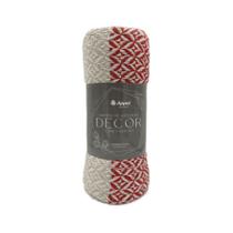 Manta com Franjas Decor 1,80x2,20 - Appel - Bege c/ terracota