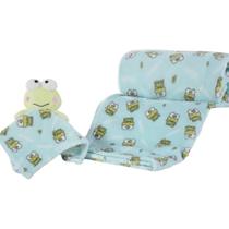 Manta Com Naninha Hello Kitty Keroppi 75*100cm Bene Casa