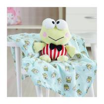 Manta Com Pelúcia Hello Kitty Keroppi 75*100cm Bene Casa Manta Com Pelúcia Hello Kitty Keroppi 75*100cm Bene Casa