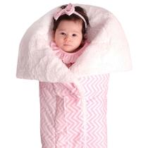 Manta com Sherpa Dupla Face para Bebê Chevron 01 Peça