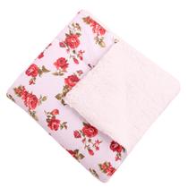Manta com Sherpa Dupla Face para Bebê Floral 01 Peça Manta com Sherpa Dupla Face para Bebê Floral 01 Peça