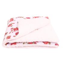 Manta com Sherpa Dupla Face para Bebê Floral Vermelho 01 Peça Manta com Sherpa Dupla Face para Bebê Floral Vermelho 01 Peça