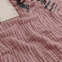Manta Comfy Cubs Muslin Queen 90x90 6 camadas lilás