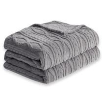 Manta COOVA Cinza Fleece Sherpa Soft 127x152 cm