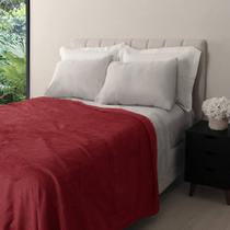 Manta Coral Fleece Microfibra Realce Premium Casal Lisa Admirare