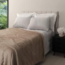 Manta Coral Fleece Microfibra Realce Premium Casal Lisa Admirare