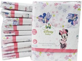 Manta Cueiro Flanelado Minnie Disney Com 4 Unidades