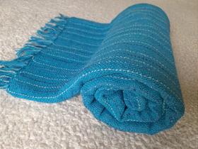 Manta de Algodão Fio Pérola Azul Celeste 1,20m x 1,80m