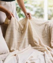 Manta de algodao Marcelle algodao cru 1,20x1,80