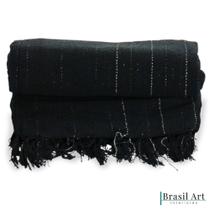 Manta de Algodão Premium Preto Manta de Algodão Premium Preto