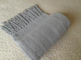 Manta de Algodão Tear Rústica Cinza Claro 1,20x2,00m Manta de Algodão Tear Rústica Cinza Claro 1,20x2,00m
