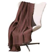 Manta de Algodão Unicolor Liso Marrom 150 X 210 Cm D'rossi
