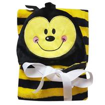 Manta De Bebê Microfibra Com Capuz De Bichinho 75x100cm Baby - Jolitex Ternille Baby Jolitex Cor:Abelha Manta De Bebê Microfibra Com Capuz De Bichinho 75x100cm Baby - Jolitex Ternille Baby Jolitex Cor:Abelha