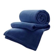 Manta de Casal Cobertor Microfibra Pelo Baixo Várias Cores Lisas