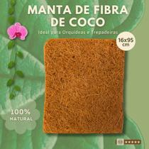 Manta de Fibra de Coco 16x95cm - para Orquídeas, Flores Trepadeiras, Suporte Raiz, Jardim Vertical