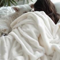 Manta de Forro Polar Bedsure Tamaño Queen Suave Cálida 500GSM Crema