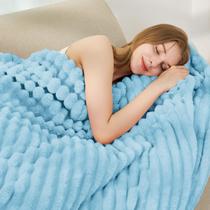 Manta de lã Comelady azul claro 125x150cm Manta de lã Comelady azul claro 125x150cm